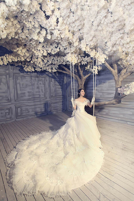 唯美梦幻般的新娘婚纱摄影图片第2张