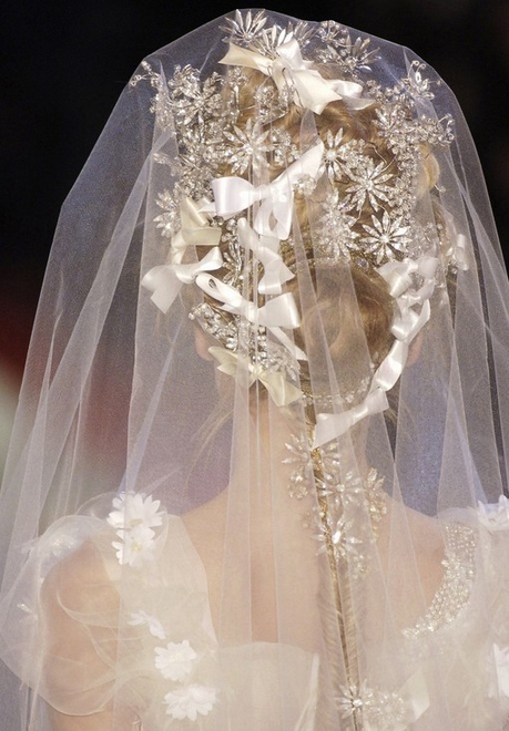 梦幻唯美的欧式新娘头纱婚纱摄影图片第4张