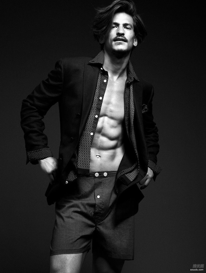 [肌肉帅哥]欧美男模贾罗德·斯科特时尚帅气写真照片第3张