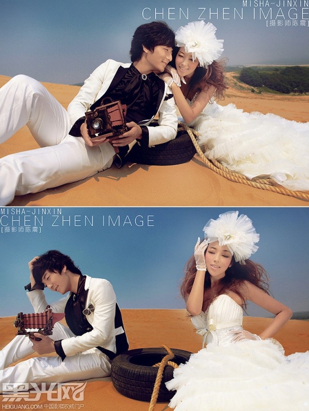 唯美沙漠爱情婚纱摄影图片第6张