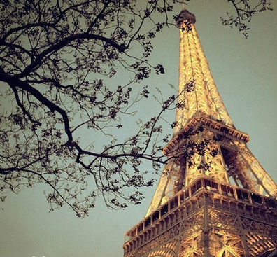 [唯美伤感图片]浪漫唯美的巴黎铁塔图片第2张