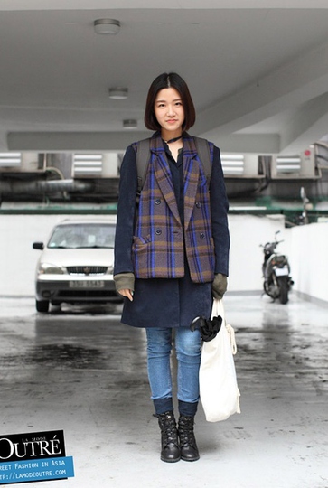 韩国美女街拍潮流时装图片第4张