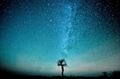 唯美伤感星空夜景银河图片第1张