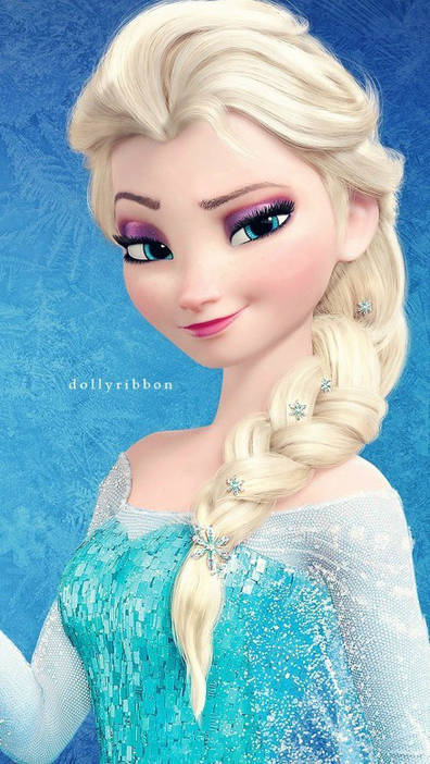 唯美女生Elsa女王冰雪皇袍图片第6张