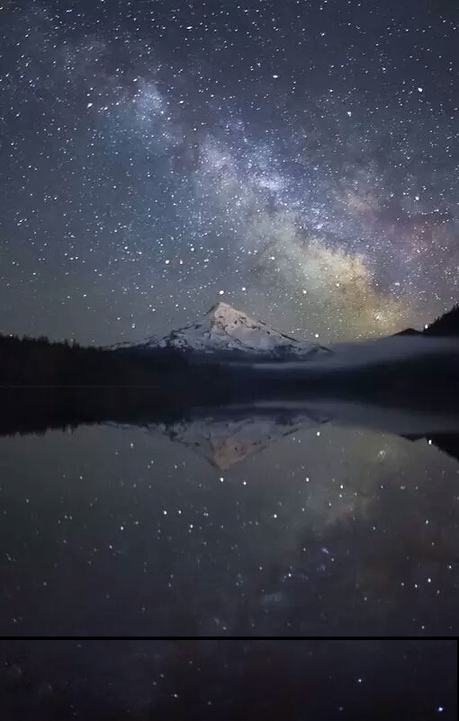 风景图片唯美夜空银河摄影作品第2张