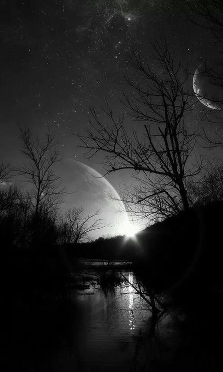 风景图片唯美夜空银河摄影作品第3张