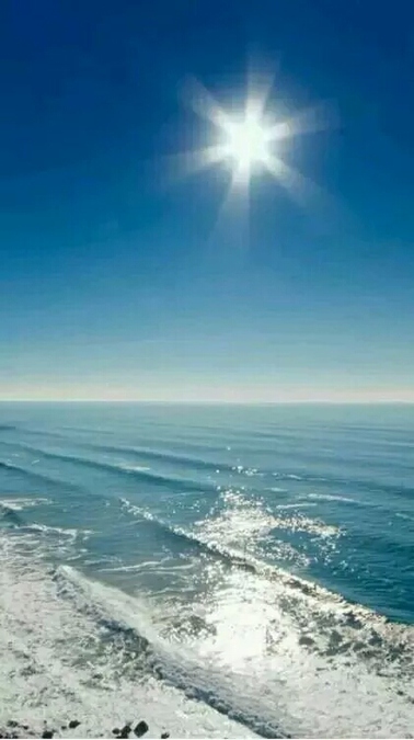 风景图片大海沙滩蓝天白云组图第1张