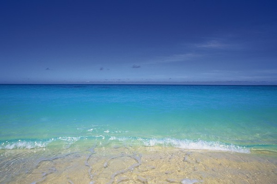 风景图片大海沙滩蓝天白云组图第6张