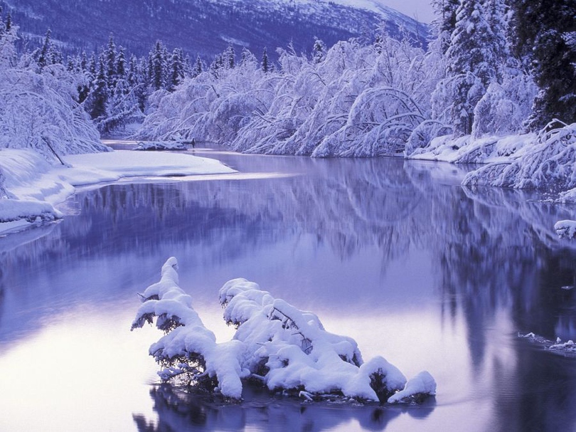 风景图片冬天唯美雪景图集第2张