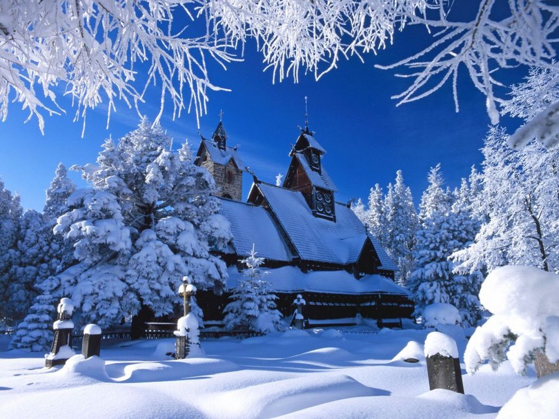 风景图片唯美冬天的雪景组图第20张