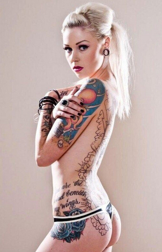非主流图片美女刺青纹身图案第4张