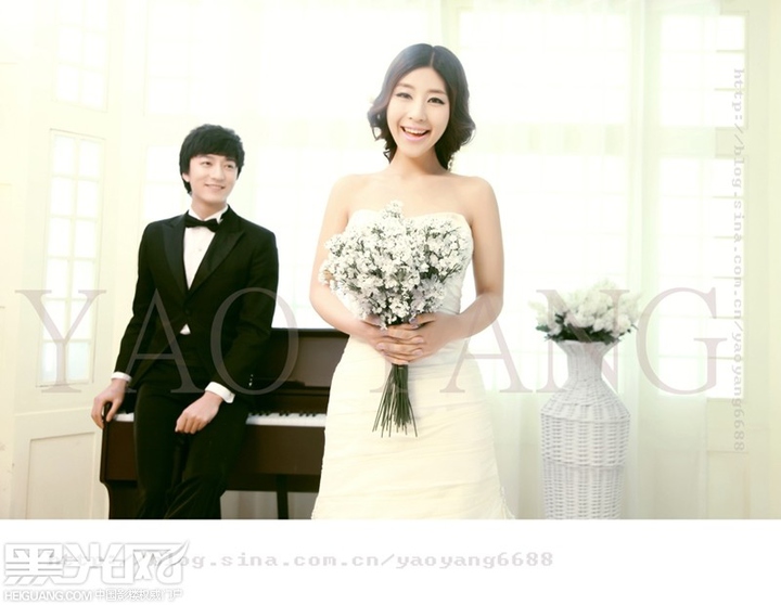 婚纱图片浪漫韩系风格内景写真第2张