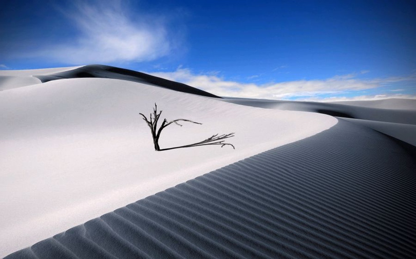 风景图片荒凉的沙漠唯美组图第7张