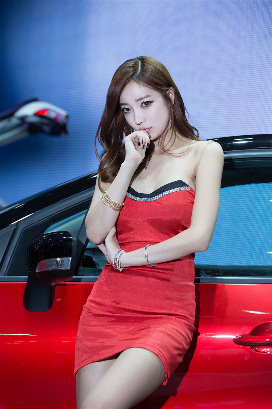 [美女写真] 2015韩国国际车展超级车模群集 （四）第1张