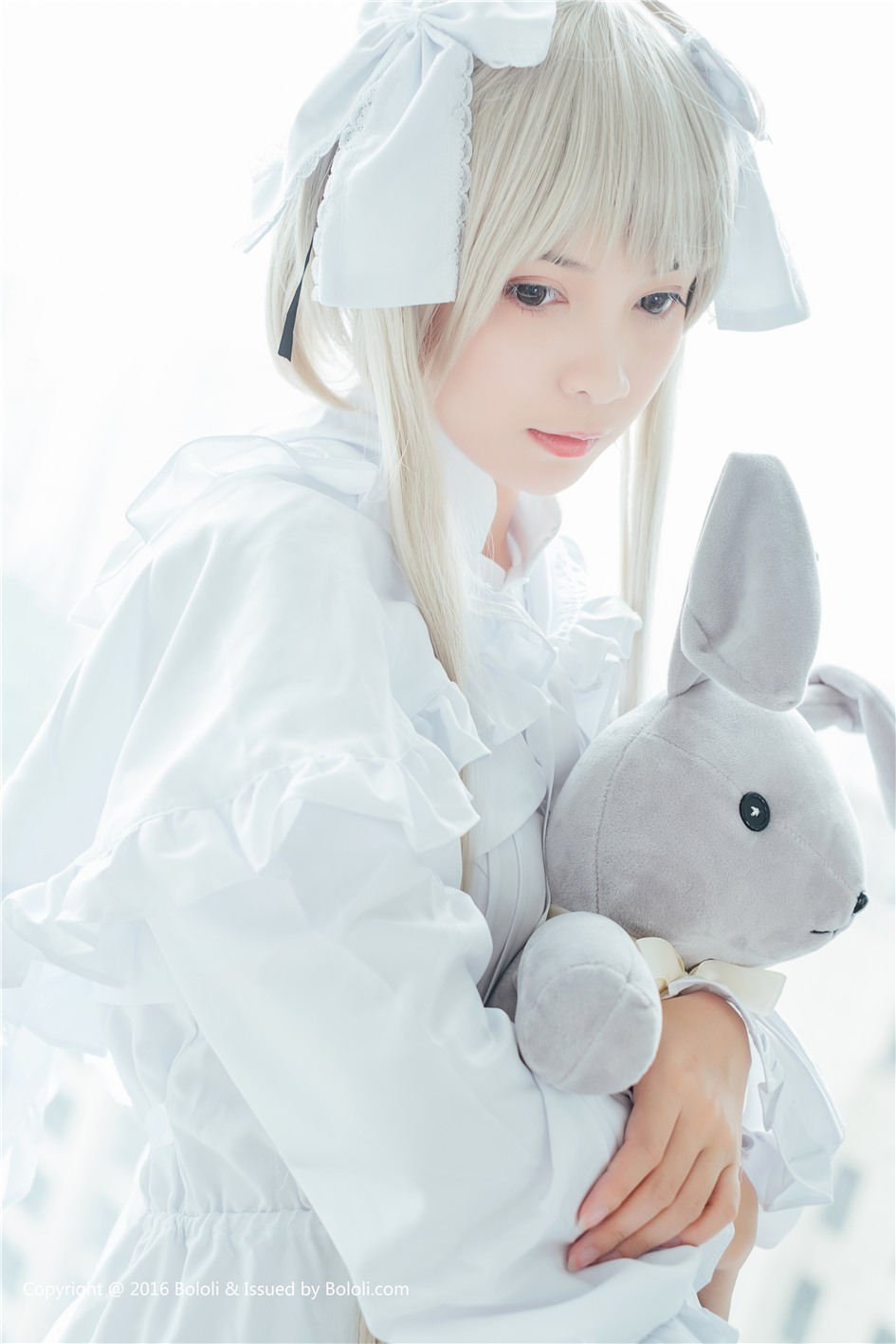 日系偶像女团 KIMOE KIM016 cosplay穹妹刘丽娜白色主题私房照第4张