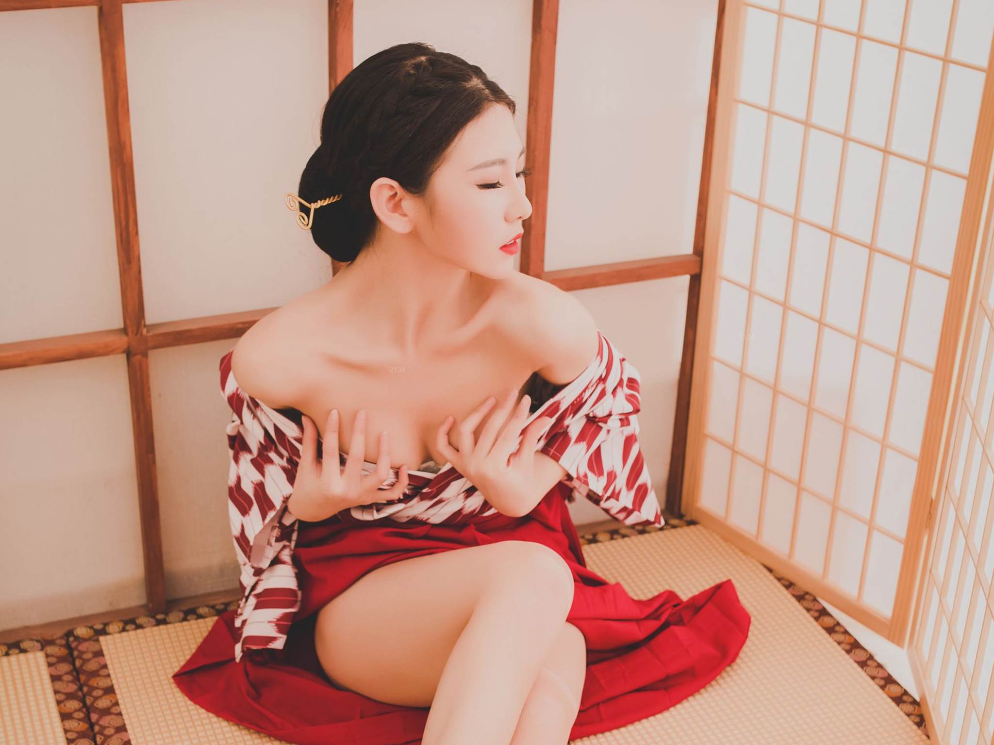 日本性感和服美女大胸乳巨骚浪写真图片平板壁纸 日本美女,和服美女,大胸美女,乳巨美女,第4张