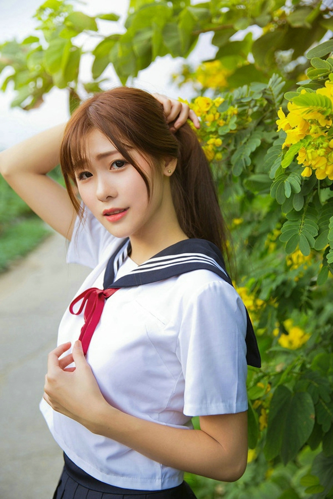 日式美少女jk学生制服诱惑力美女写真第5张
