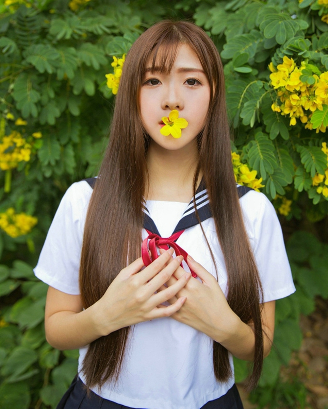 日式美少女jk学生制服诱惑力美女写真第10张