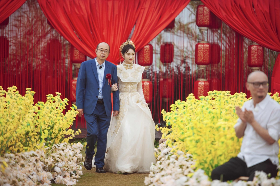 真人秀节目《婚前21天》李嘉铭，刘泳希两人结婚婚礼图片第3张